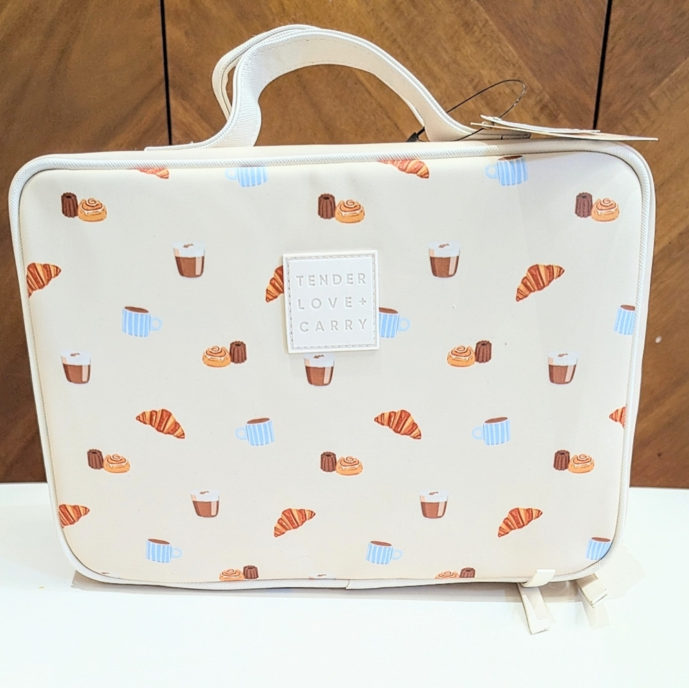 NWT Tender Love + Carry Toiletry Weekender Bag with Hanger Bakery Cafe